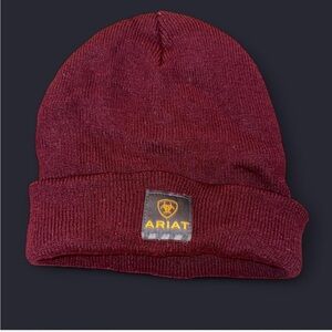Ariat Maroon Knit Beanie